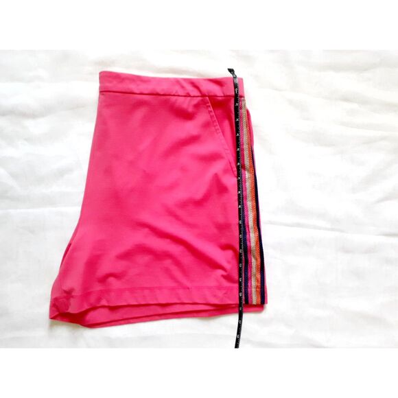 Trina Turk Emmy Side Striped Watermelon Pink Pull On Shorts XXL NWT SRP $188 - Picture 6 of 14